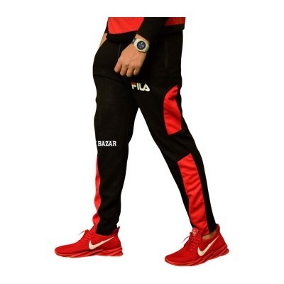 Picture of Stylish Black And red Color Comfortable Trouser For Men's