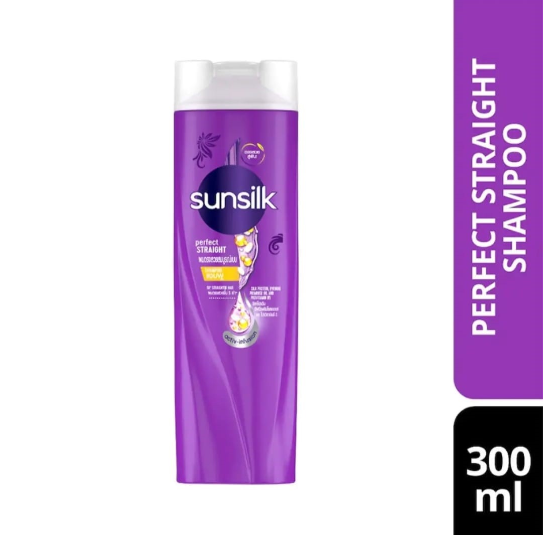 Picture of International Thailand product hair care product Sunsilk shampoo Perfect STRAIGHT used for male/ female - 300 ml