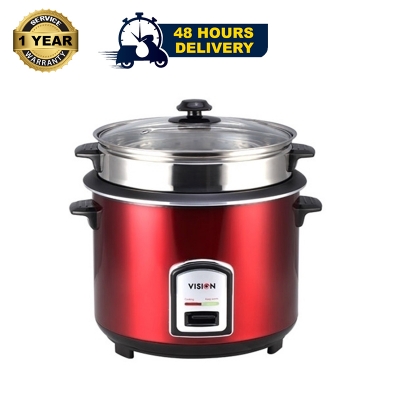 Picture of VISION Rice Cooker 1.8 L REL-40-06 SS Red (Double Pot)