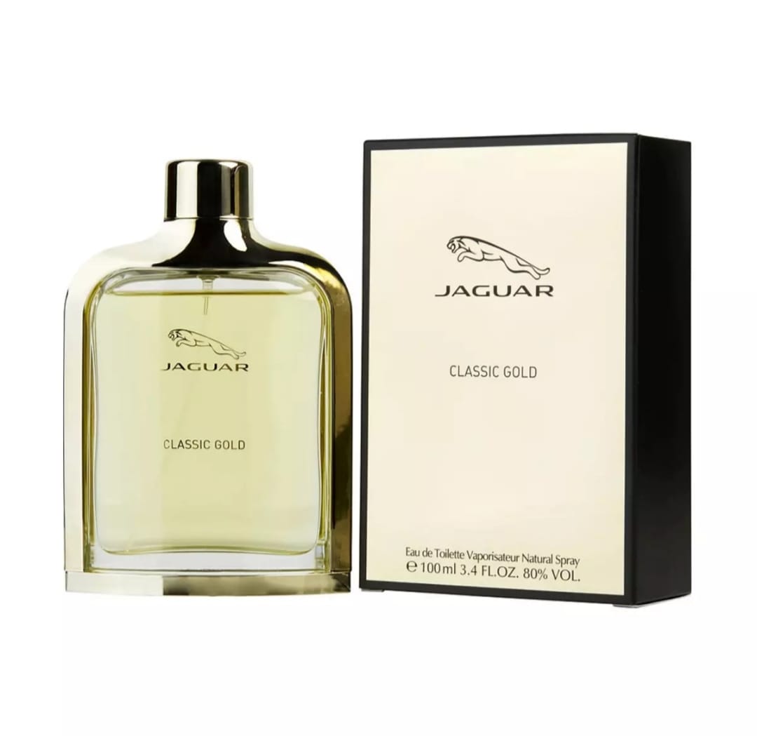 Picture of International France product Body perfume party scent Jagur Classic Gold used for male - 100 ml