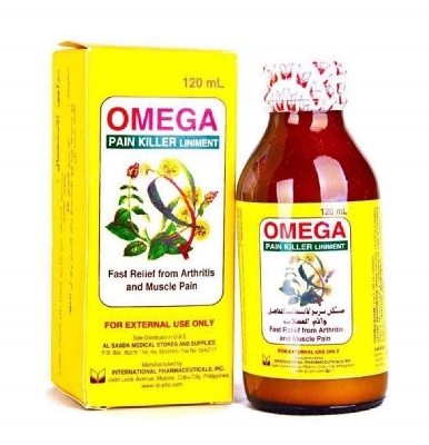Picture of OMEGA Pain Killer Balm Relief Liniment Oil for Arthritis and Muscle Pain (Philippines) - 120ml