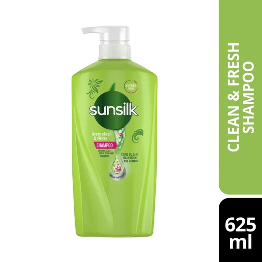 Picture of International Thailand product hair care product Sunsilks shampoo Lively clean and fresh used for male/ female - 625 ml