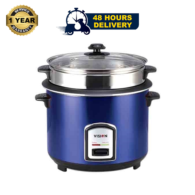 Picture of VISION Rice Cooker 1.8 L 40-06 SS Blue Double Pot