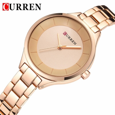 Picture of CURREN 9004 - Golden Stainless Steel Analog Watch for Women - Golden (Replicate)