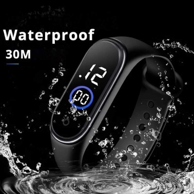Picture of LASIKA W-H9015 Water Resistance/ Waterproof 50m Silicon Digital Sports Watch for Men With Lasika Box - Blue(null) - Watch For Men - Watch - Watch For Men