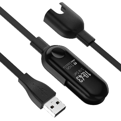 Picture of USB Charging Cable Dock Charger for Mi Band 3/M3/M4 - Black