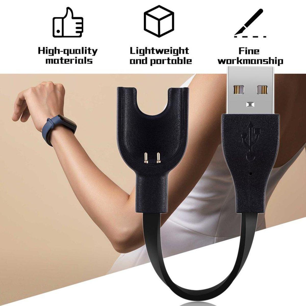Picture of USB Charging Cable Dock Charger for Mi Band 3/M3/M4 - Black