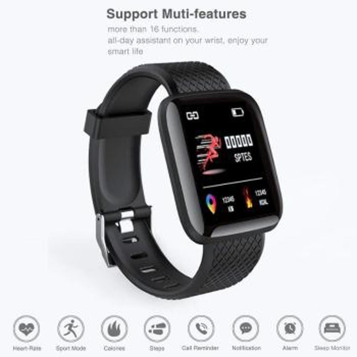 Picture of D116 PLUS Smart Bracelet Heart Rate Blood Pressure Monitor Wristbands Outdoor Sports Fitness Band Waterproof Smart Digital Watch