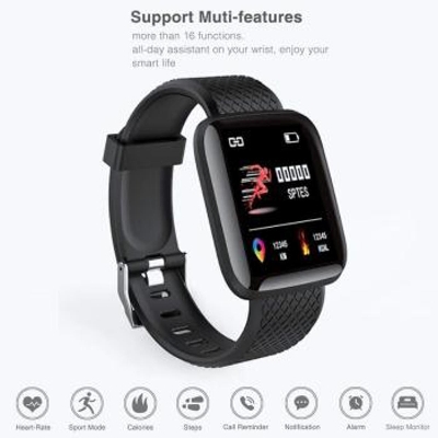 Picture of D116 PLUS Smart Bracelet Heart Rate Blood Pressure Monitor Wristbands Outdoor Sports Fitness Band Waterproof Smart Digital Watch