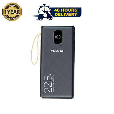 Picture of Proton Energy Mate Power Bank- 22.5W 20000mAH with in-built 2 Torch Light for Travel