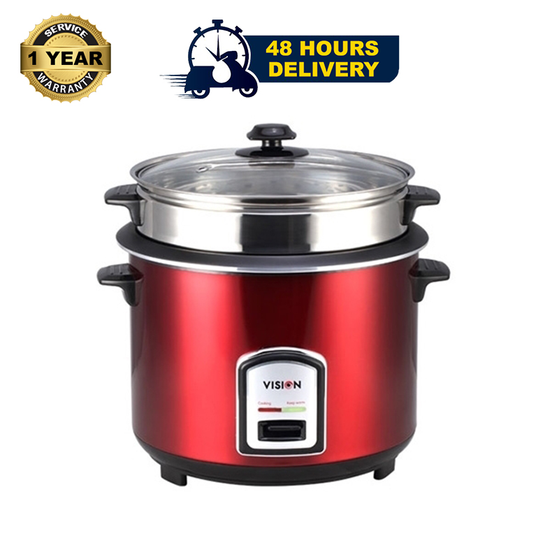 Picture of Vision 3.0 Liter Rice Cooker REL-50-05 SS Red (Double Pot) 