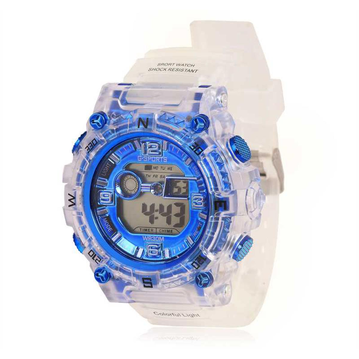 Picture of Silicone Belt Boys Digital Sports Watch, Waterproof WR30M Fashionable For Men