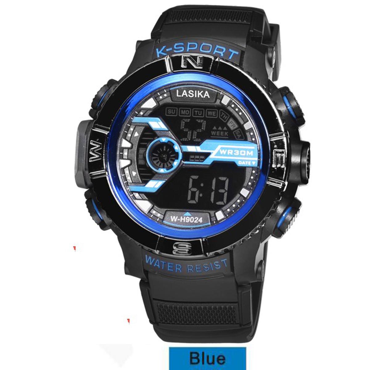 Picture of Lasica water resistant clock for men with Lassica box Lasica Silicon Digmital Sports Watch - Watch