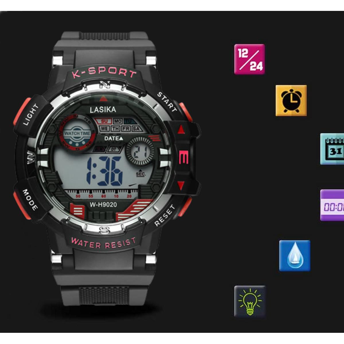 Picture of LASIKA W-H9020 Digital Sport Water Resistance Watch For men .