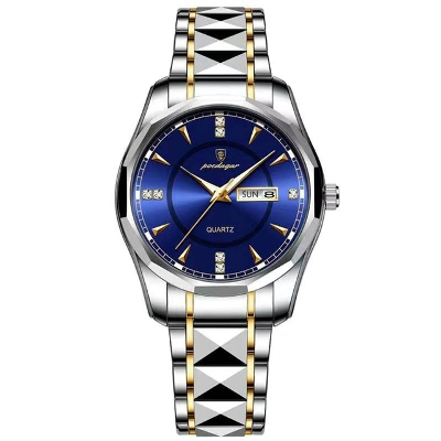 Picture of POEDAGAR New Fashion Men's Watches Stainless Steel Top Brand Luxury Waterproof Men Quartz Wristwatches Relogio Masculino