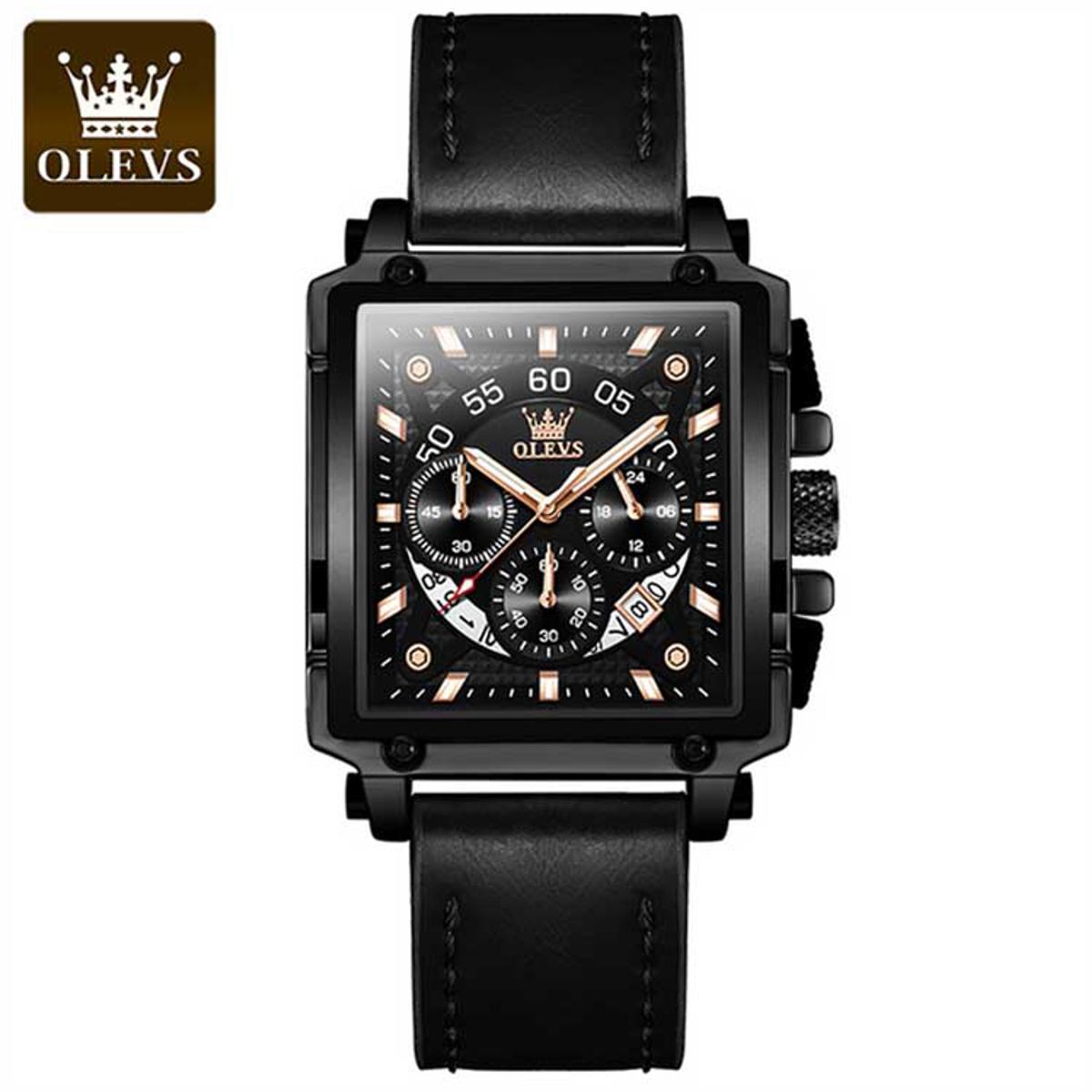Picture of Brown PU Leather Analoge Wrist Watch For Men
