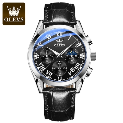 Picture of Olevs 2871 Men Watches Quartz Multi-Function Sports in Bangladesh, Analog Watch For Men