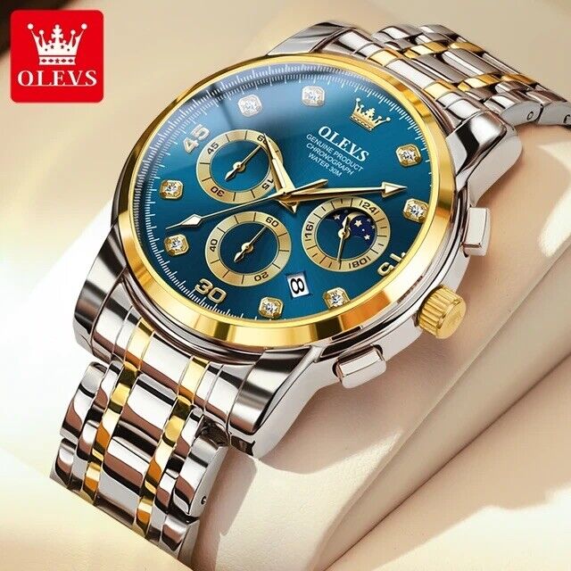 Picture of OLE_VS 2889 Watches for Men Diamond Business Dress Analog Quartz Stainless Steel Date Luxury Casual Fashion Wrist Watch