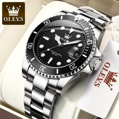 Picture of OLEVS 5885 Stainless Steel Fashion Waterproof Quartz Watch For Men