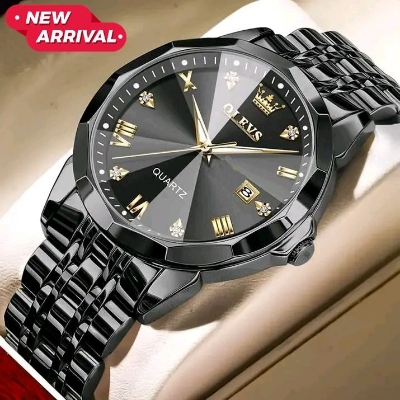 Picture of OLE_VS 9931 Watches for Men Diamond Business Dress Analog Quartz Stainless Steel Date Luxury Casual Fashion Wrist Watch Waterproof Luminous