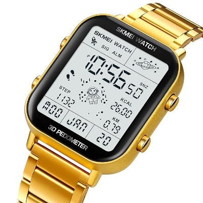 Picture of Digital Watch Men's,Men's Ultra-Thin Digital Sports Watch LED Screen Super Waterproof Watch Men's Casual Stopwatch Alarm Clock Countdown Military Watch - 1888