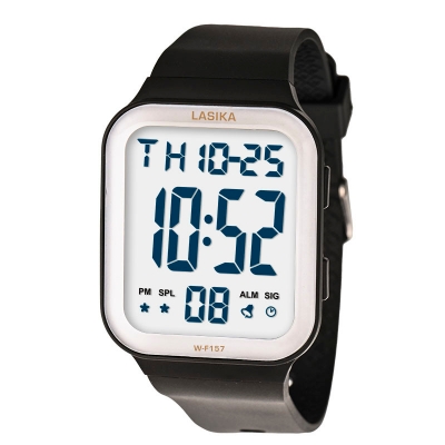 Picture of New Lasika W-F157 Digital Sports Watch for Men Apple Watch Electronic Waterproof Wristwatch Stopwatch Alarm #157
