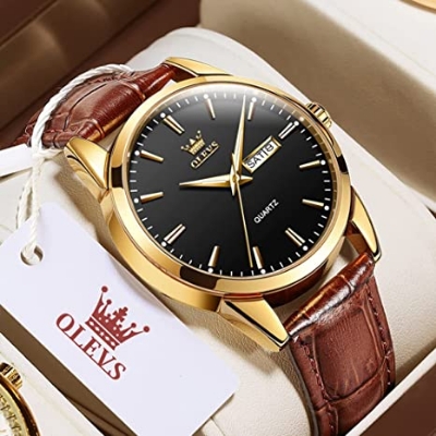 Picture of Olevs New Men Watch Luxury Leather Luminous Hand Watch Watch For Men