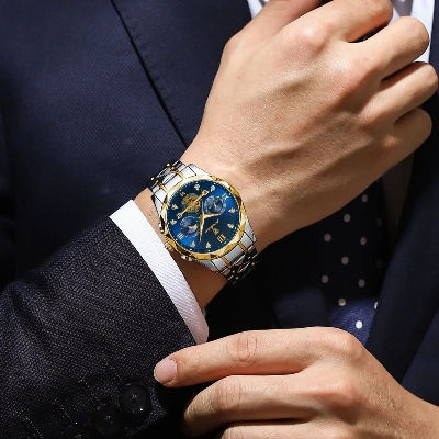 Picture of Poedagar 996l Luxury Watch Stainless Steel Men's Watch Waterproof Luminous Chronograph Men's Quartz Watch-Watches for Men-Watches-Men's Watches"