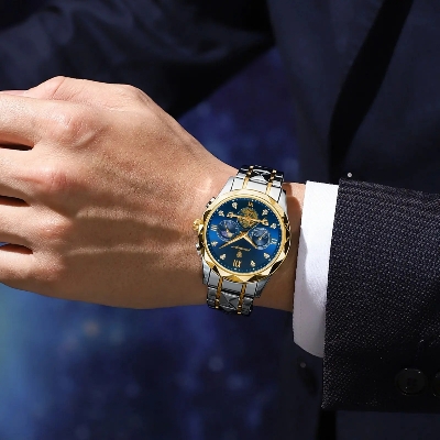 Picture of Poedagar 996l Luxury Watch Stainless Steel Men's Watch Waterproof Luminous Chronograph Men's Quartz Watch-Watches for Men-Watches-Men's Watches"