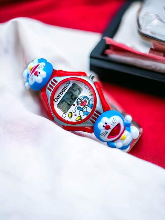 Picture of New Doraemon Cartoon Boys Girls Children Watches,  Wristwatches For Kids - Doraemon Kids watch- Watch