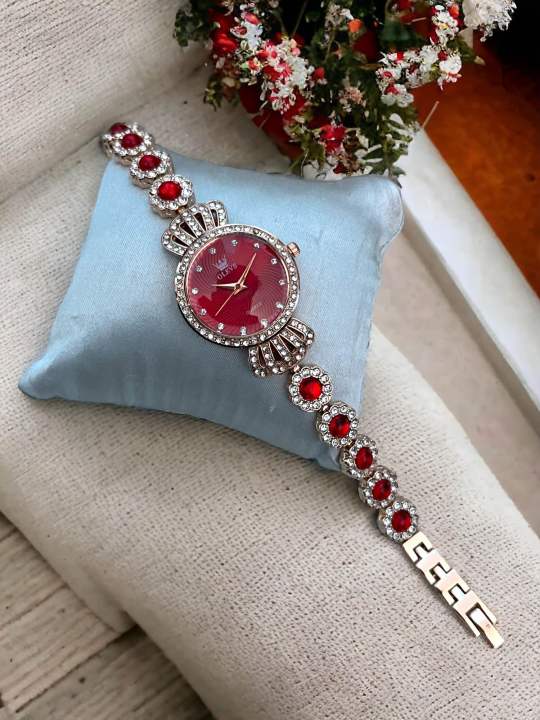 Picture of New Luxury Premium quality stylist colorful stone Watch - New Fashionable Watch For Women - Watch -ঘড়ি