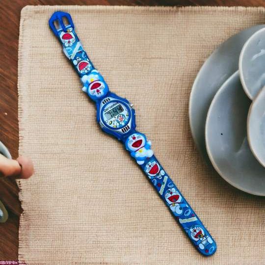 Picture of New Doraemon Cartoon Boys Girls Children Watches , Silicone Kids Wristwatches For Kids - Doraemon Kids watch- Watch - Doraemon  Watch