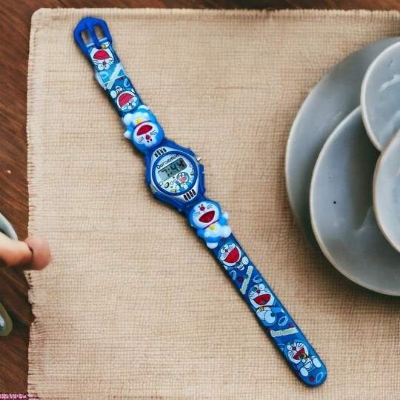 Picture of New Doraemon Cartoon Boys Girls Children Watches , Silicone Kids Wristwatches For Kids - Doraemon Kids watch- Watch - Doraemon  Watch