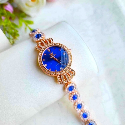 Picture of New Luxury Diamond Ladies Quartz Wrist Watch, Premium quality stylist colorful stone Fashionable Watch For Women - Watch -ঘড়ি