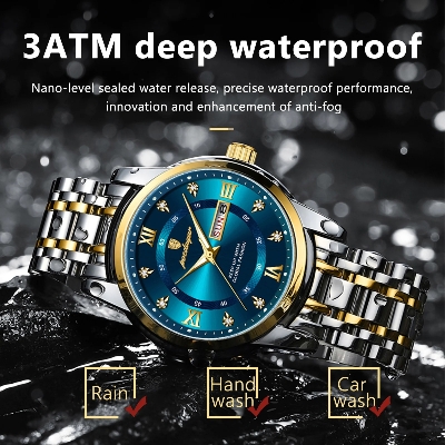 Picture of POEDAGAR 936 Stainless steel  Luxury Watch for Man- Men Watch Quartz Stainless Steel Sports Men's Watches - Watch - Stainless Steel Watch For Men