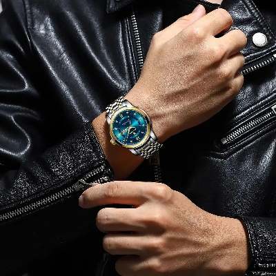 Picture of POEDAGAR 936 Stainless steel  Luxury Watch for Man- Men Watch Quartz Stainless Steel Sports Men's Watches - Watch - Stainless Steel Watch For Men