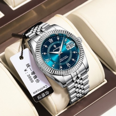 Picture of POEDAGAR 910 / Rolax Luxury Stainless steel Wrist Watch For Man - Waterproof Men Watch Quartz - Stainless Steel Men's Watch - Stainless steel Watch .