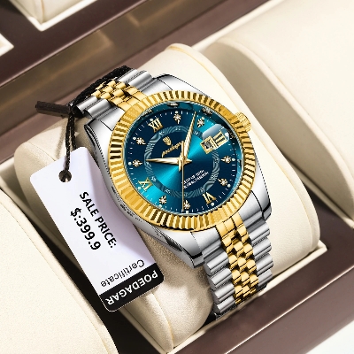 Picture of POEDAGAR 910 Luxury Stainless steel Wrist Watch For Man - Waterproof Men Watch Quartz - Stainless Steel Men's Watch - Stainless steel Watch .