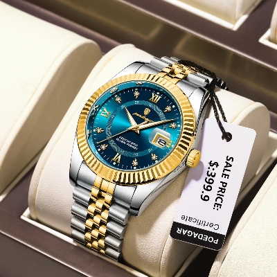 Picture of POEDAGAR 910 Luxury Stainless steel Wrist Watch For Man - Waterproof Men Watch Quartz - Stainless Steel Men's Watch - Stainless steel Watch .