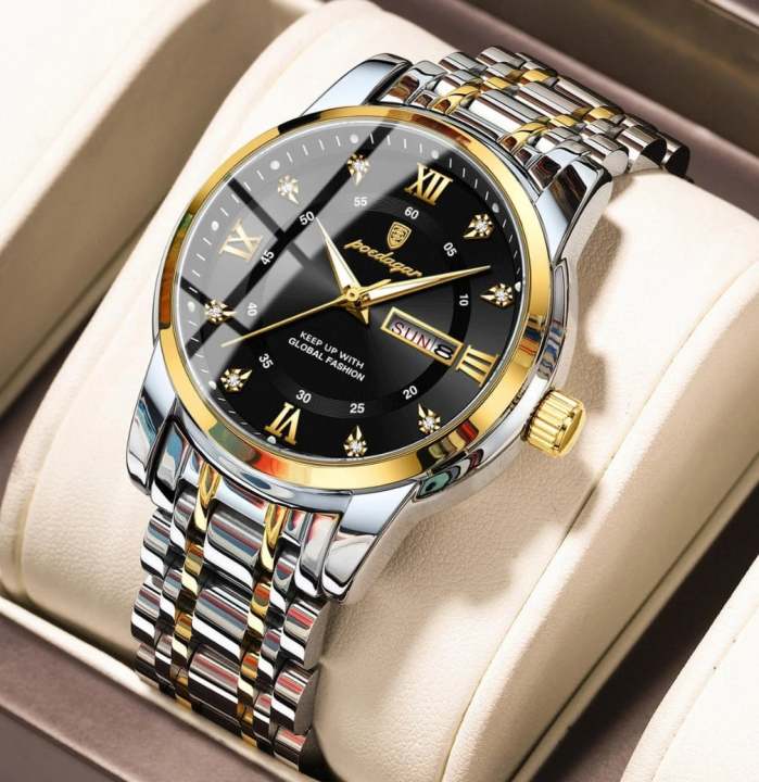 Picture of POEDAGAR 936 Stainless steel  Luxury Watch for Man- Men Watch Quartz Stainless Steel Sports Men's Watches - Watch - Stainless Steel Watch For Men