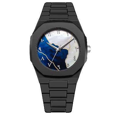 Picture of Arabic Watch Waterproof Men's Quartz Watch Black PC Plastic watch for men - Aura Arabic Watch - Black