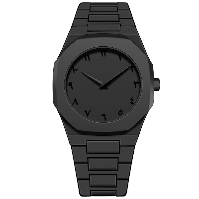 Picture of Arabic Watch Waterproof Men's Quartz Watch Black PC Plastic watch for men - Aura Arabic Watch - Black
