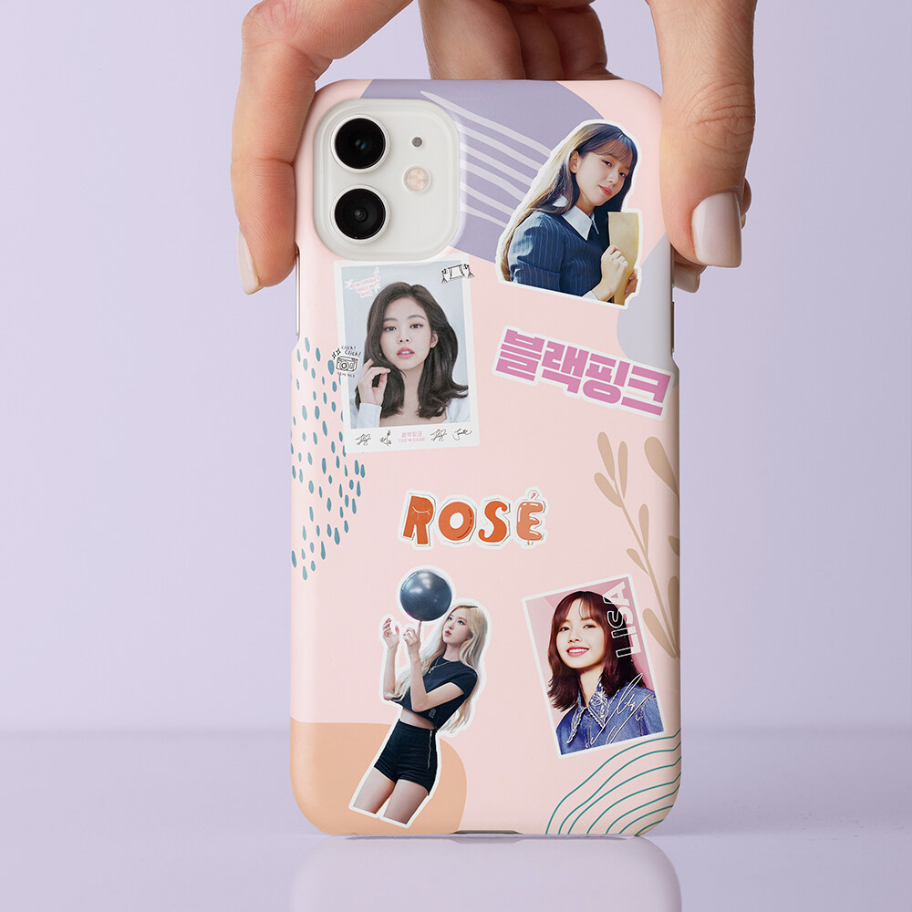 Picture of 100Pcs/Set BlackPink Pattern Stickers PVC Luggage Laptop Guitar Decals Collection Gift