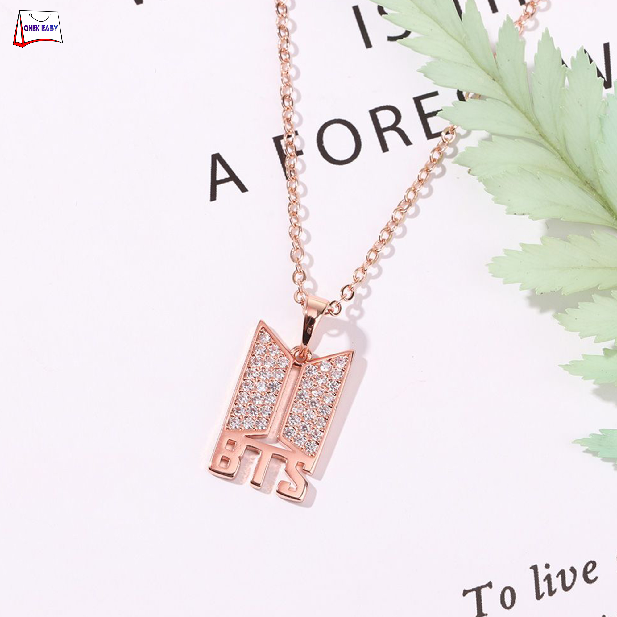 Picture of BTS Premium Necklace Golden Chain Jewelry Accessory