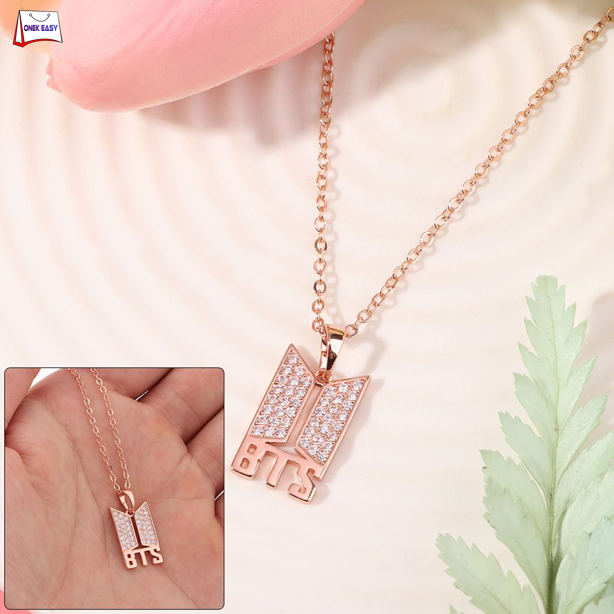 Picture of BTS Premium Necklace Golden Chain Jewelry Accessory