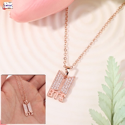 Picture of BTS Premium Necklace Golden Chain Jewelry Accessory
