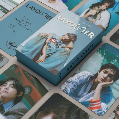 Picture of V Taehyung 55Pcs/Box K-POP BTS DECO KIT Photocard/Lomocard