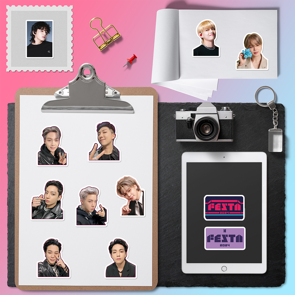 Picture of 90-94Pcs/Set K-POP BTS FESTA Proof Concept Stickers