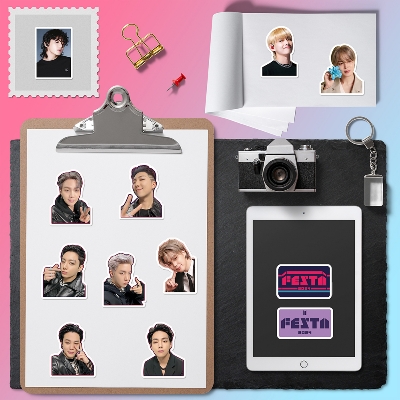 Picture of 90-94Pcs/Set K-POP BTS FESTA Proof Concept Stickers