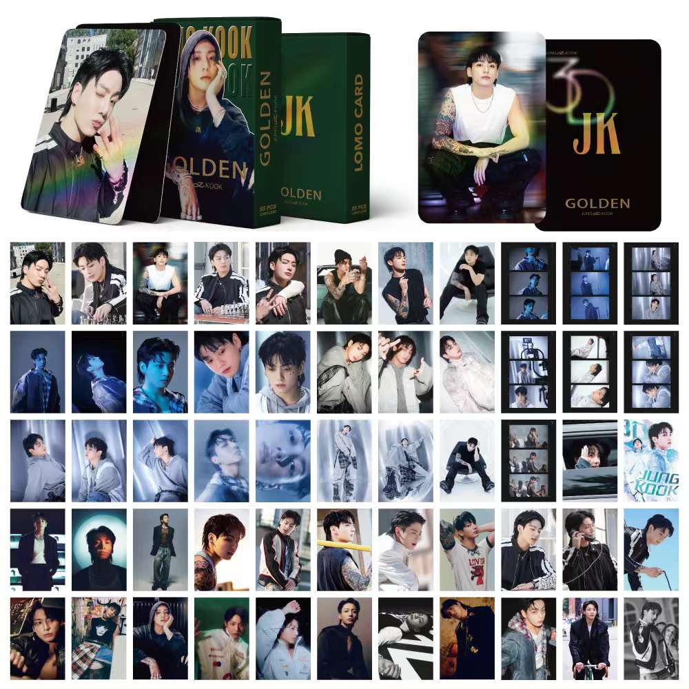 Picture of BTS Jung Kook 55PCS Box High Quality HD Photo Album Card Postcard Korean Lomocards